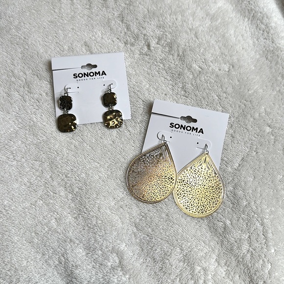 Sonoma 2 set of silver earrings - Picture 1 of 1